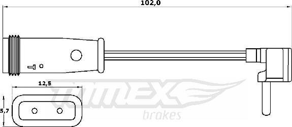 TOMEX brakes TX 30-78 - Сигналізатор, знос гальмівних колодок autozip.com.ua
