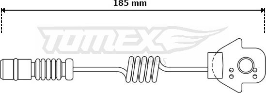 TOMEX brakes TX 30-73 - Сигналізатор, знос гальмівних колодок autozip.com.ua