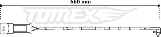 TOMEX brakes TX 31-04 - Сигналізатор, знос гальмівних колодок autozip.com.ua