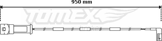 TOMEX brakes TX 31-06 - Сигналізатор, знос гальмівних колодок autozip.com.ua