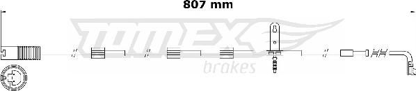 TOMEX brakes TX 31-00 - Сигналізатор, знос гальмівних колодок autozip.com.ua