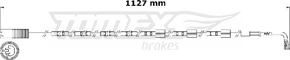 TOMEX brakes TX 31-01 - Сигналізатор, знос гальмівних колодок autozip.com.ua