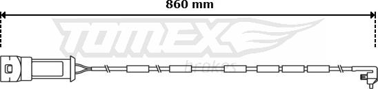 TOMEX brakes TX 31-02 - Сигналізатор, знос гальмівних колодок autozip.com.ua