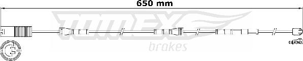 TOMEX brakes TX 31-15 - Сигналізатор, знос гальмівних колодок autozip.com.ua