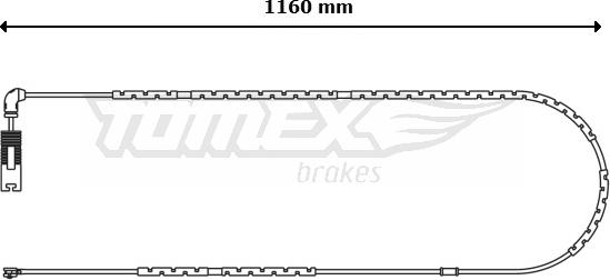 TOMEX brakes TX 31-13 - Сигналізатор, знос гальмівних колодок autozip.com.ua