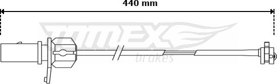 TOMEX brakes TX 31-12 - Сигналізатор, знос гальмівних колодок autozip.com.ua