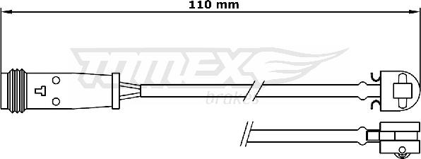 TOMEX brakes TX 31-17 - Сигналізатор, знос гальмівних колодок autozip.com.ua