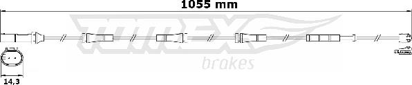 TOMEX brakes TX 31-31 - Сигналізатор, знос гальмівних колодок autozip.com.ua