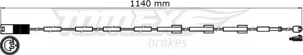 TOMEX brakes TX 31-38 - Сигналізатор, знос гальмівних колодок autozip.com.ua