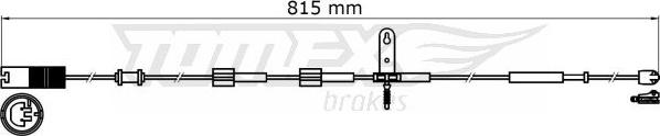 TOMEX brakes TX 31-37 - Сигналізатор, знос гальмівних колодок autozip.com.ua