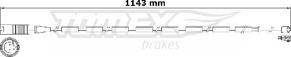 TOMEX brakes TX 31-29 - Сигналізатор, знос гальмівних колодок autozip.com.ua