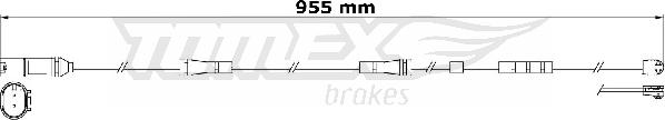 TOMEX brakes TX 31-22 - Сигналізатор, знос гальмівних колодок autozip.com.ua