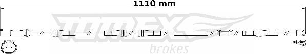 TOMEX brakes TX 31-27 - Сигналізатор, знос гальмівних колодок autozip.com.ua