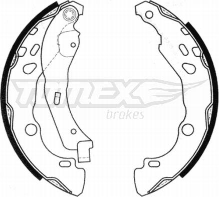 TOMEX brakes TX 20-99 - Комплект гальм, барабанний механізм autozip.com.ua