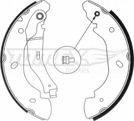 TOMEX brakes TX 20-94 - Комплект гальм, барабанний механізм autozip.com.ua