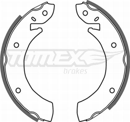 TOMEX brakes TX 20-96 - Комплект гальм, барабанний механізм autozip.com.ua