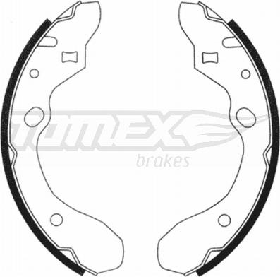 TOMEX brakes TX 20-91 - Комплект гальм, барабанний механізм autozip.com.ua
