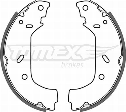 TOMEX brakes TX 20-98 - Комплект гальм, барабанний механізм autozip.com.ua