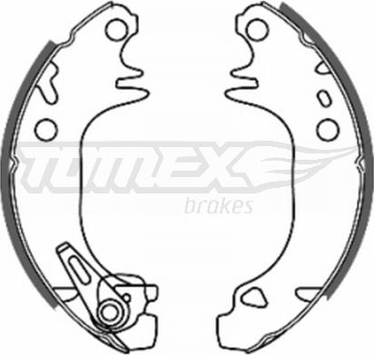 TOMEX brakes TX 20-44 - Комплект гальм, барабанний механізм autozip.com.ua