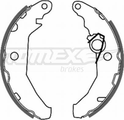 TOMEX brakes TX 20-46 - Комплект гальм, барабанний механізм autozip.com.ua