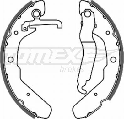 TOMEX brakes TX 20-48 - Комплект гальм, барабанний механізм autozip.com.ua