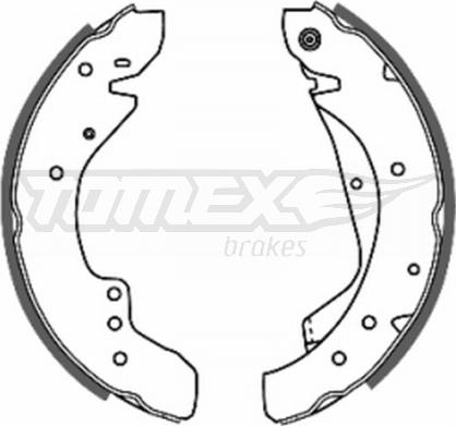 TOMEX brakes TX 20-59 - Комплект гальм, барабанний механізм autozip.com.ua