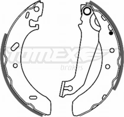 TOMEX brakes TX 20-54 - Комплект гальм, барабанний механізм autozip.com.ua