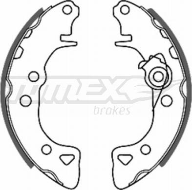 TOMEX brakes TX 20-55 - Комплект гальм, барабанний механізм autozip.com.ua