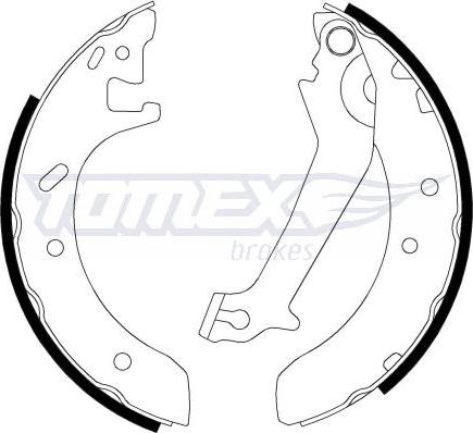 TOMEX brakes TX 20-51 - Комплект гальм, барабанний механізм autozip.com.ua