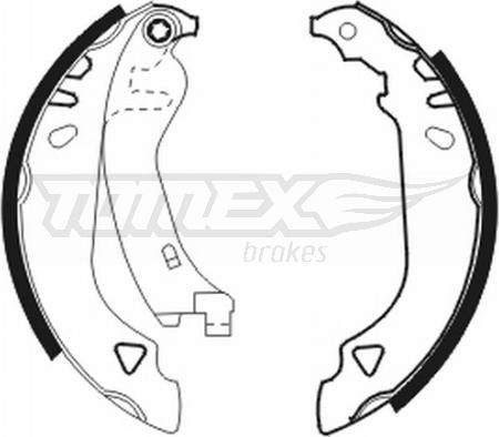 TOMEX brakes TX 20-64 - Комплект гальм, барабанний механізм autozip.com.ua