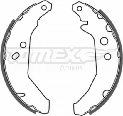 TOMEX brakes TX 20-66 - Комплект гальм, барабанний механізм autozip.com.ua
