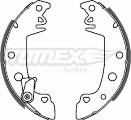 TOMEX brakes TX 20-68 - Комплект гальм, барабанний механізм autozip.com.ua