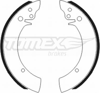 TOMEX brakes TX 20-04 - Комплект гальм, барабанний механізм autozip.com.ua