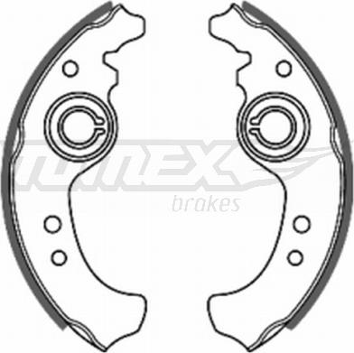 TOMEX brakes TX 20-01 - Комплект гальм, барабанний механізм autozip.com.ua