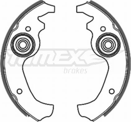 TOMEX brakes TX 20-02 - Комплект гальм, барабанний механізм autozip.com.ua