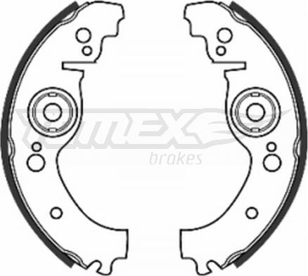 TOMEX brakes TX 20-10 - Комплект гальм, барабанний механізм autozip.com.ua