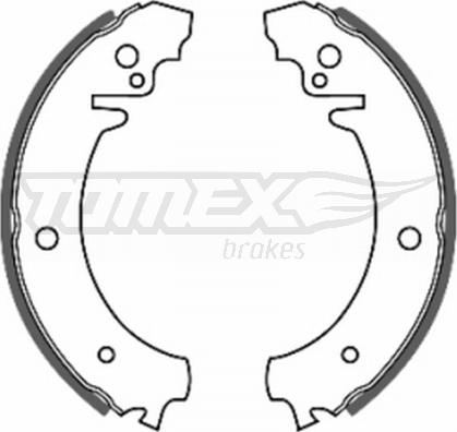 TOMEX brakes TX 20-11 - Комплект гальм, барабанний механізм autozip.com.ua