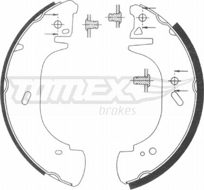 TOMEX brakes TX 20-89 - Комплект гальм, барабанний механізм autozip.com.ua