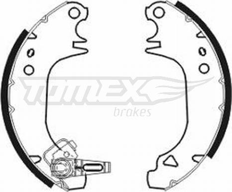 TOMEX brakes TX 20-80 - Комплект гальм, барабанний механізм autozip.com.ua