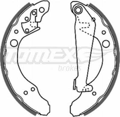 TOMEX brakes TX 20-24 - Комплект гальм, барабанний механізм autozip.com.ua