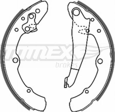 TOMEX brakes TX 20-25 - Комплект гальм, барабанний механізм autozip.com.ua
