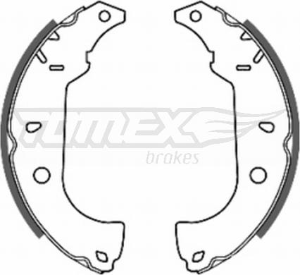 TOMEX brakes TX 20-26 - Комплект гальм, барабанний механізм autozip.com.ua