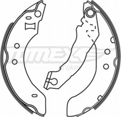 TOMEX brakes TX 20-20 - Комплект гальм, барабанний механізм autozip.com.ua