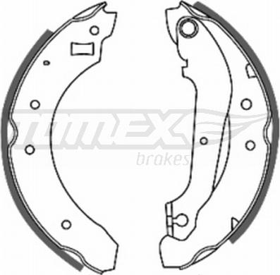 TOMEX brakes TX 20-21 - Комплект гальм, барабанний механізм autozip.com.ua