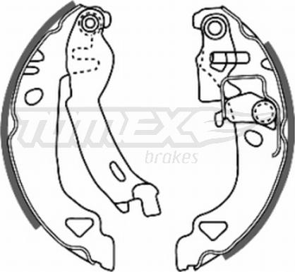 TOMEX brakes TX 20-28 - Комплект гальм, барабанний механізм autozip.com.ua