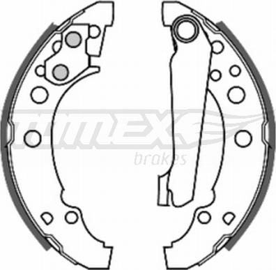 TOMEX brakes TX 20-23 - Комплект гальм, барабанний механізм autozip.com.ua
