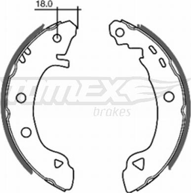 TOMEX brakes TX 20-22 - Комплект гальм, барабанний механізм autozip.com.ua