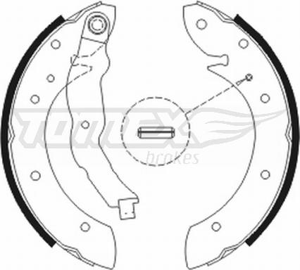 TOMEX brakes TX 20-79 - Комплект гальм, барабанний механізм autozip.com.ua