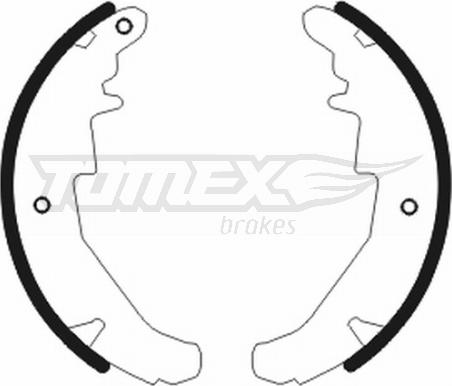 TOMEX brakes TX 20-76 - Комплект гальм, барабанний механізм autozip.com.ua