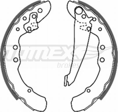 TOMEX brakes TX 20-70 - Комплект гальм, барабанний механізм autozip.com.ua